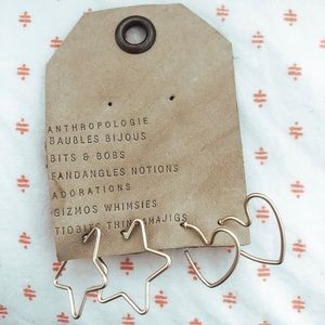 anthropologie heart/start earrings